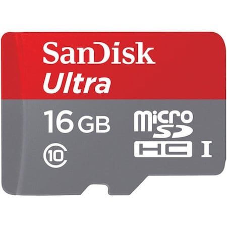 Sandisk Sandisk SDSQUNC-016G-AN6IA Ultra Microsdhc Memory Card; 16GB; Class 10 And Uhs-I SDSQUNC-016G-AN6IA